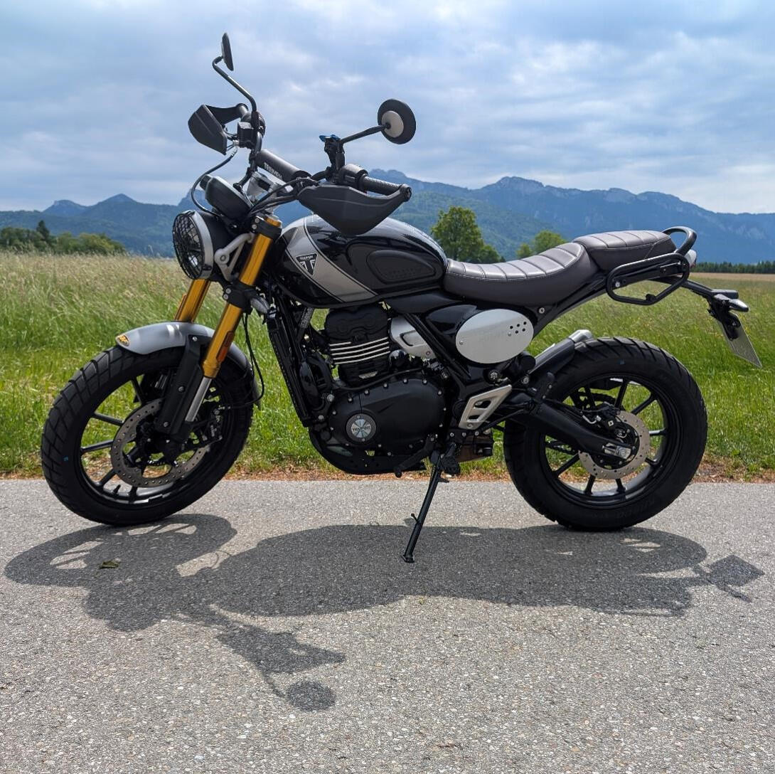 Triumph Scrambler 400X leihen im Chiemgau
